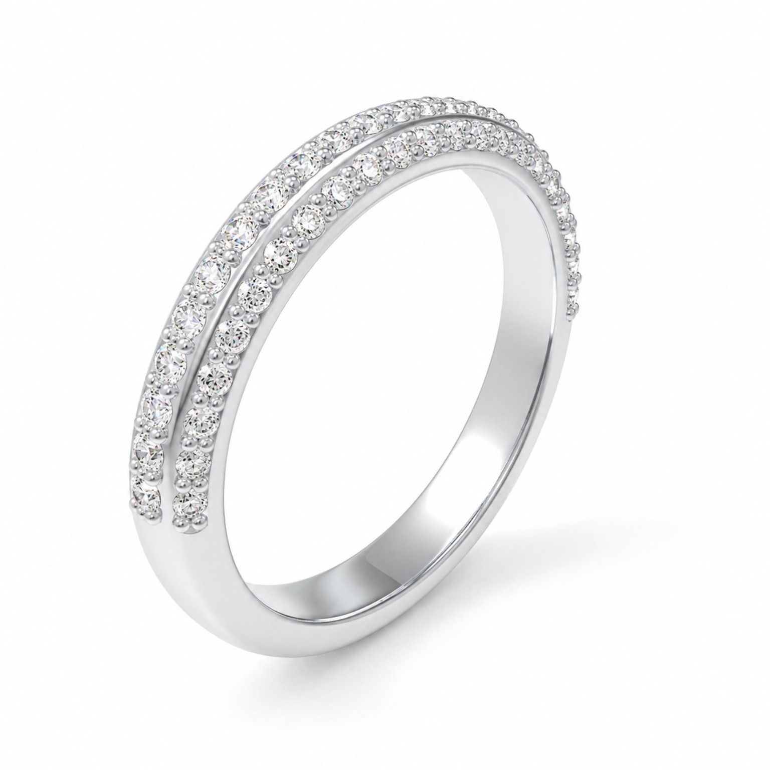 The Double-Row Band jewelry design