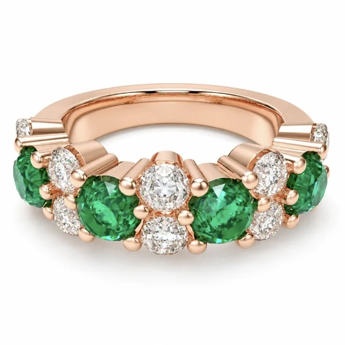 The Green Cluster jewelry design